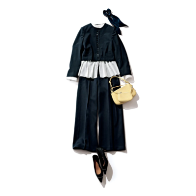 新生活ママの【旬見えジャケット】は短丈！ブラウスとのレイヤードがオシャレ