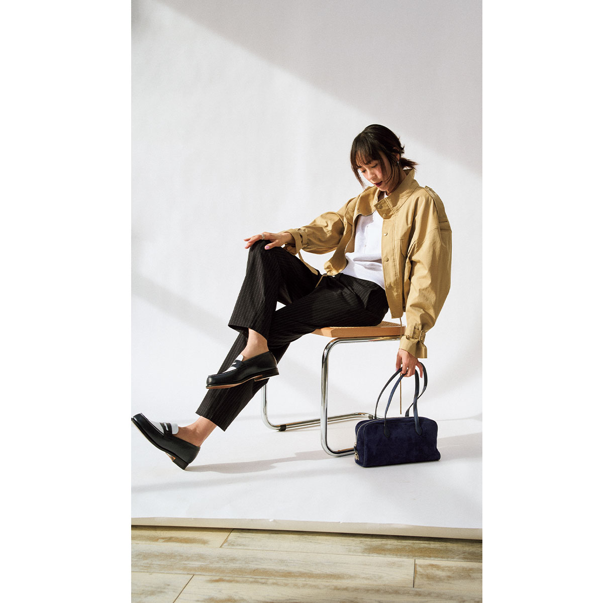 ルルレモンの黒パンツコーデ