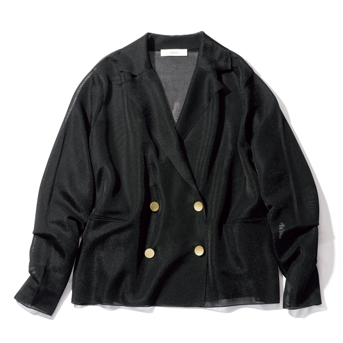 エブールの薄手ニット素材のジャケット
