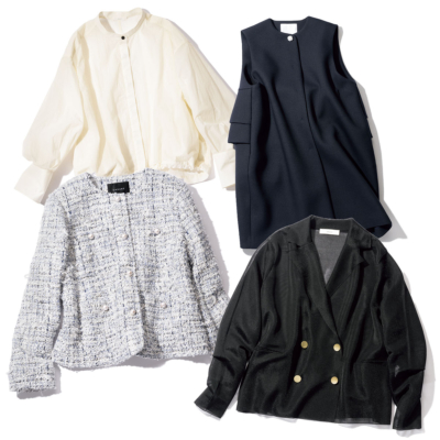 【ジレ、ブルゾンetc.】週5黒パンツで乗り切れる「今どき甘トップス」11選！