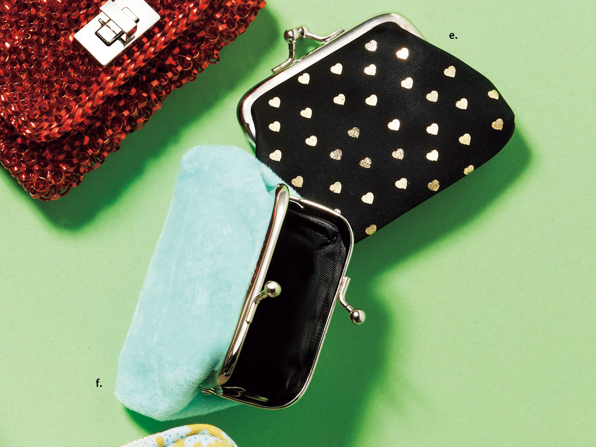 バーセルフのがまぐちポーチ