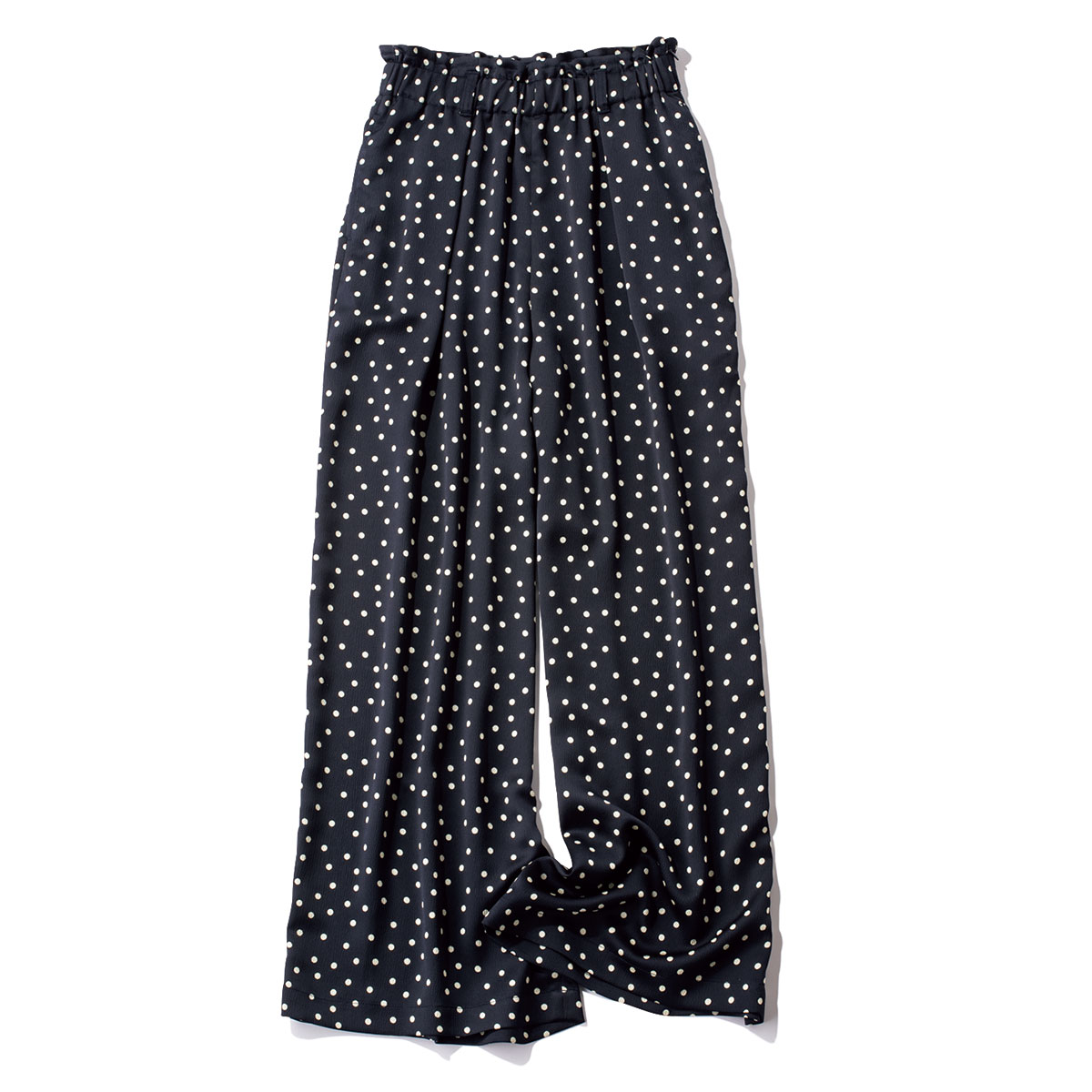 ランバン オン ブルーのドット柄パンツ