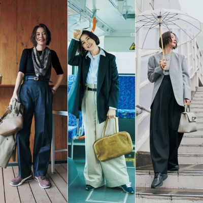 スニーカー通勤を“手抜き”に見せない！人気スタイリストが実践する【パンツ×足元の黄金比】