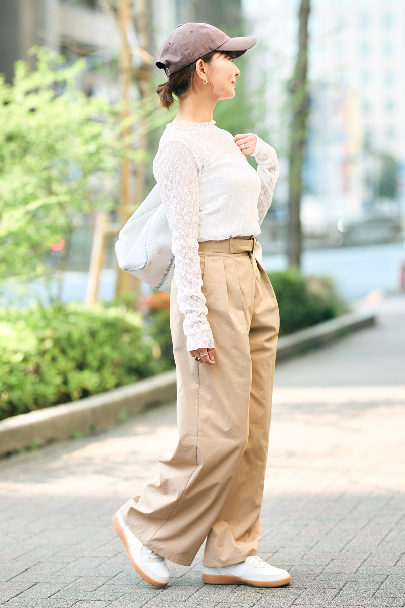 クラウドチームVERY坂井麻実の[BLANC]レーストップスコーデ