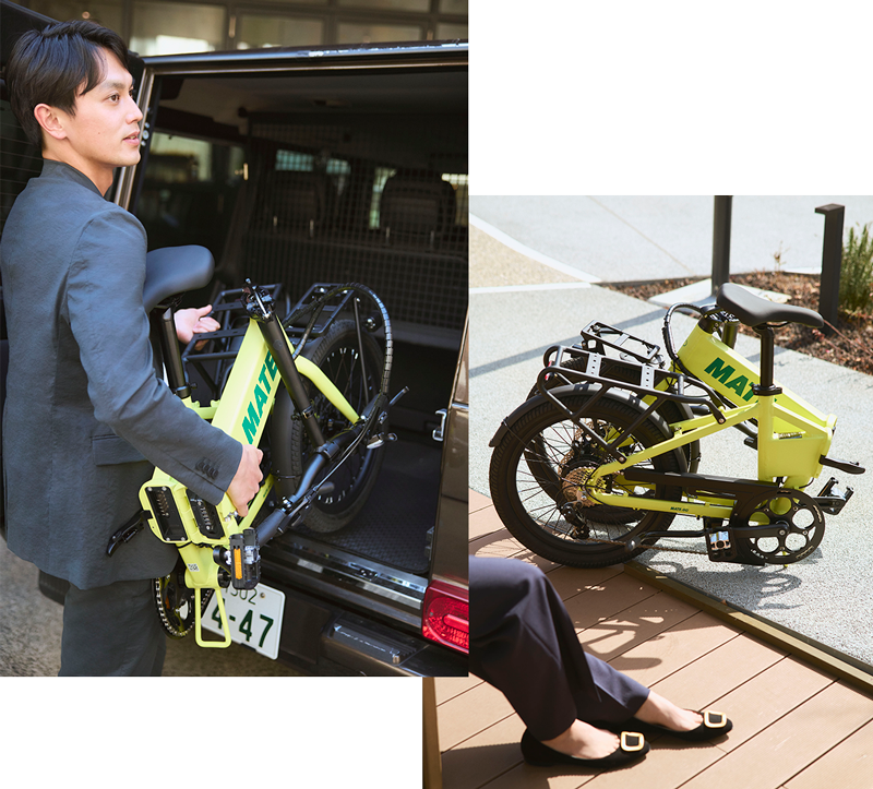 折りたためる！