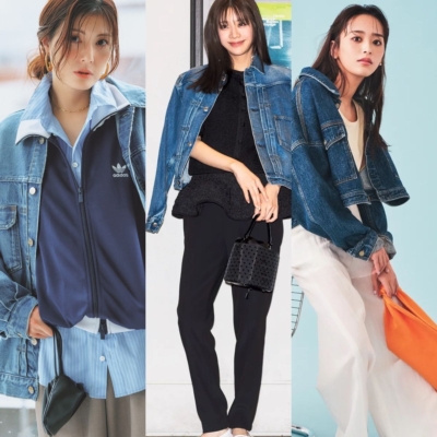 【デニムジャケット】大人っぽく着る春コーデ８選！親子遠足、ママ友ランチにも