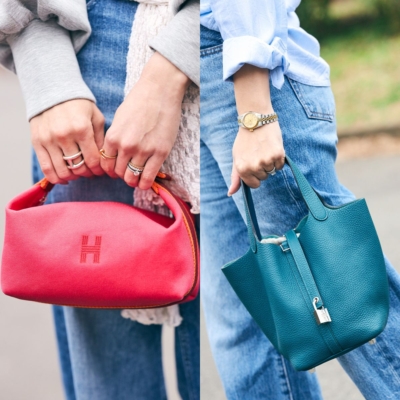 【エルメスのバッグ】春はデニムコーデに映える“キレイ色”が新鮮！SNAP