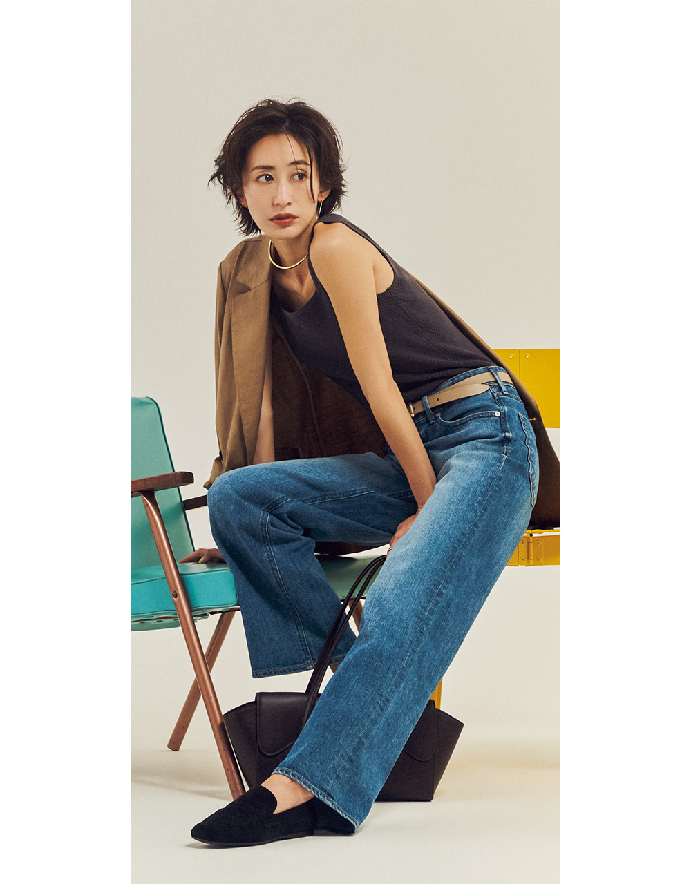 真っ直ぐな脚印象を演出する一本はデニム復帰したいキレイめさんに