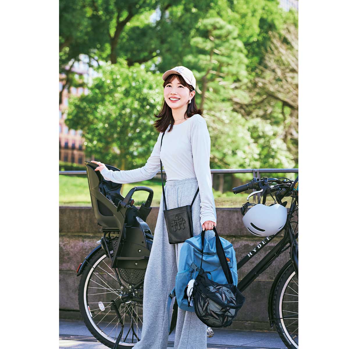 双子ママの週末習い事送迎コーデを拝見
