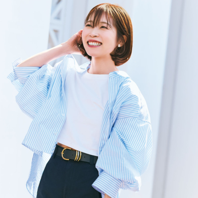 送迎ママの週末オシャレは『シャツ＆ネイビー軸』が鉄板！時短で洒落るアイテムとは？