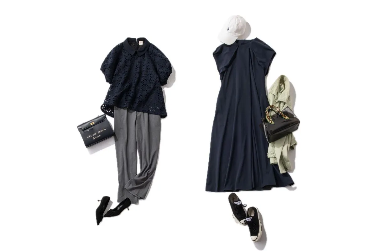 ネイビー服】オンオフの切り替えに正解の配色は？ | VERY