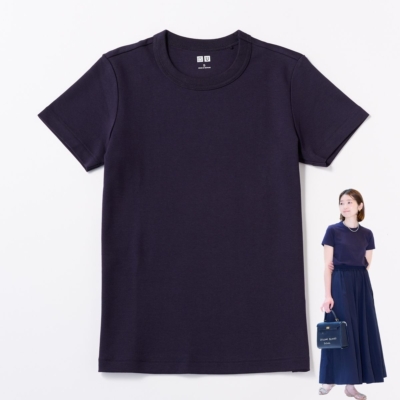 【ユニクロの名品Tシャツ】ママの結論は「ネイビー」！とにかく使えて正解です