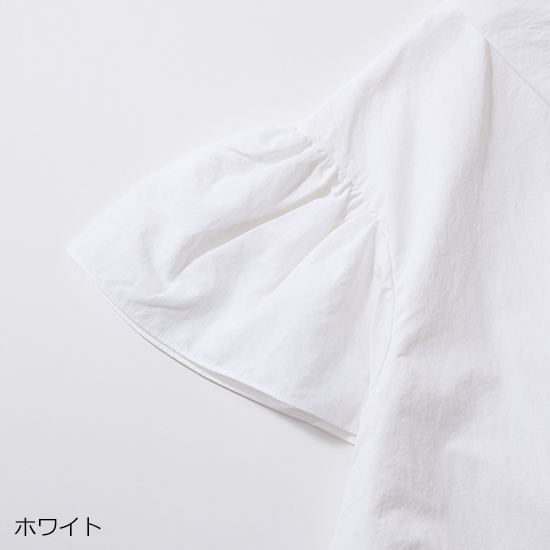 [THREE SQUARE]2WAYタフタブラウス