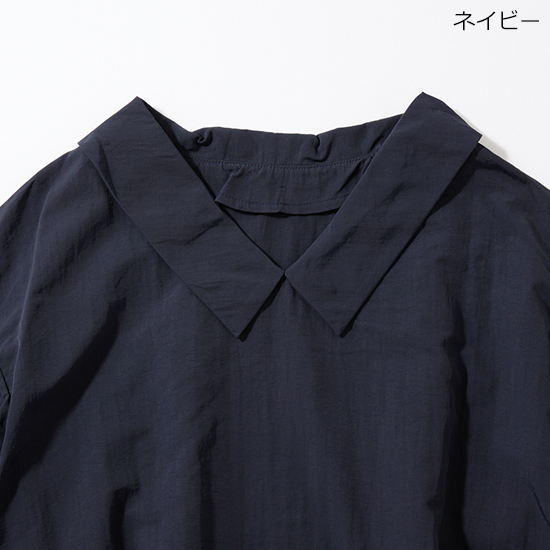 [THREE SQUARE]2WAYタフタブラウス