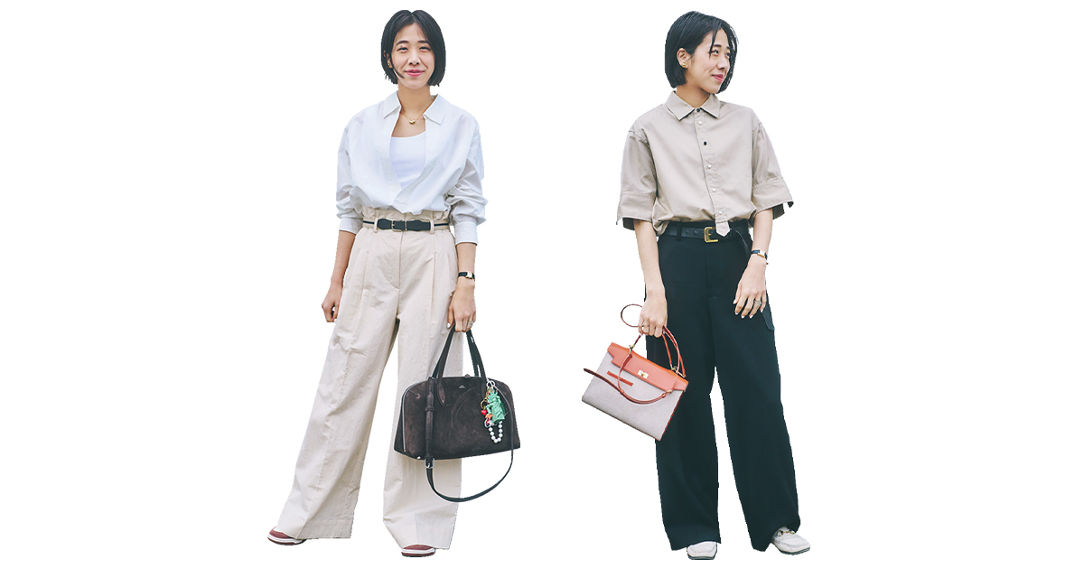 スタイリスト近藤和貴子さんのシャツコーデ