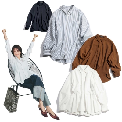 汗ばむ季節も大活躍！高機能でお手入れも楽な【キレイめシャツ】の着回しコーデ画像集