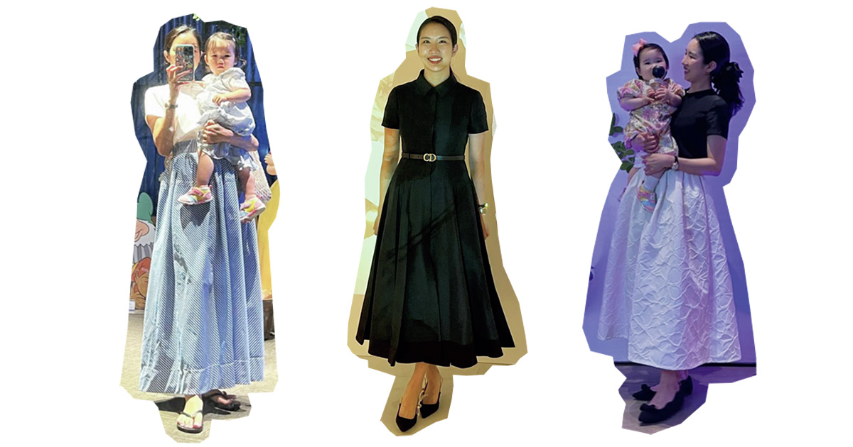 FEMMUEのファインダー・ケリーさんの華やかな私服スタイル