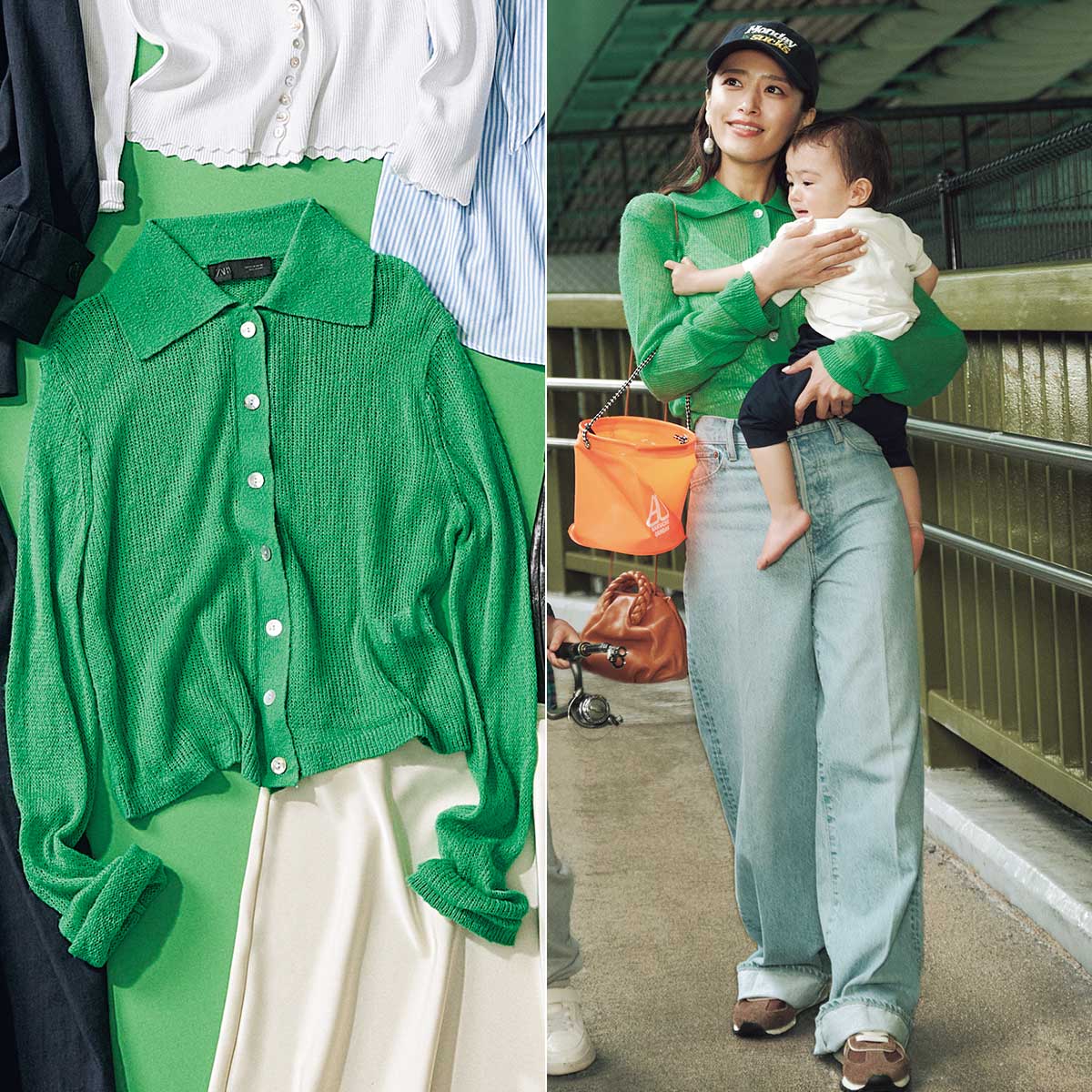 シャガール、緑衣のベラ、希少レゾネの一頁、 新品額装付 全ママ注目！5000円台【ZARA】の「シアーカーデ」が見た目以上に使える