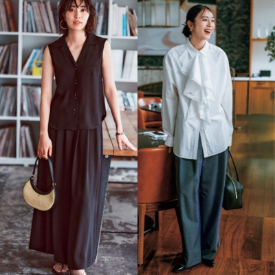 【ワイドパンツコーデ5選】きれいめ派におすすめの旬な着こなしは？