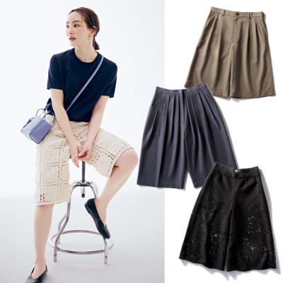 【ハーフパンツ、クロップドパンツetc.】一大ブームの『半端丈パンツ』今どき正解コーデを一気見！