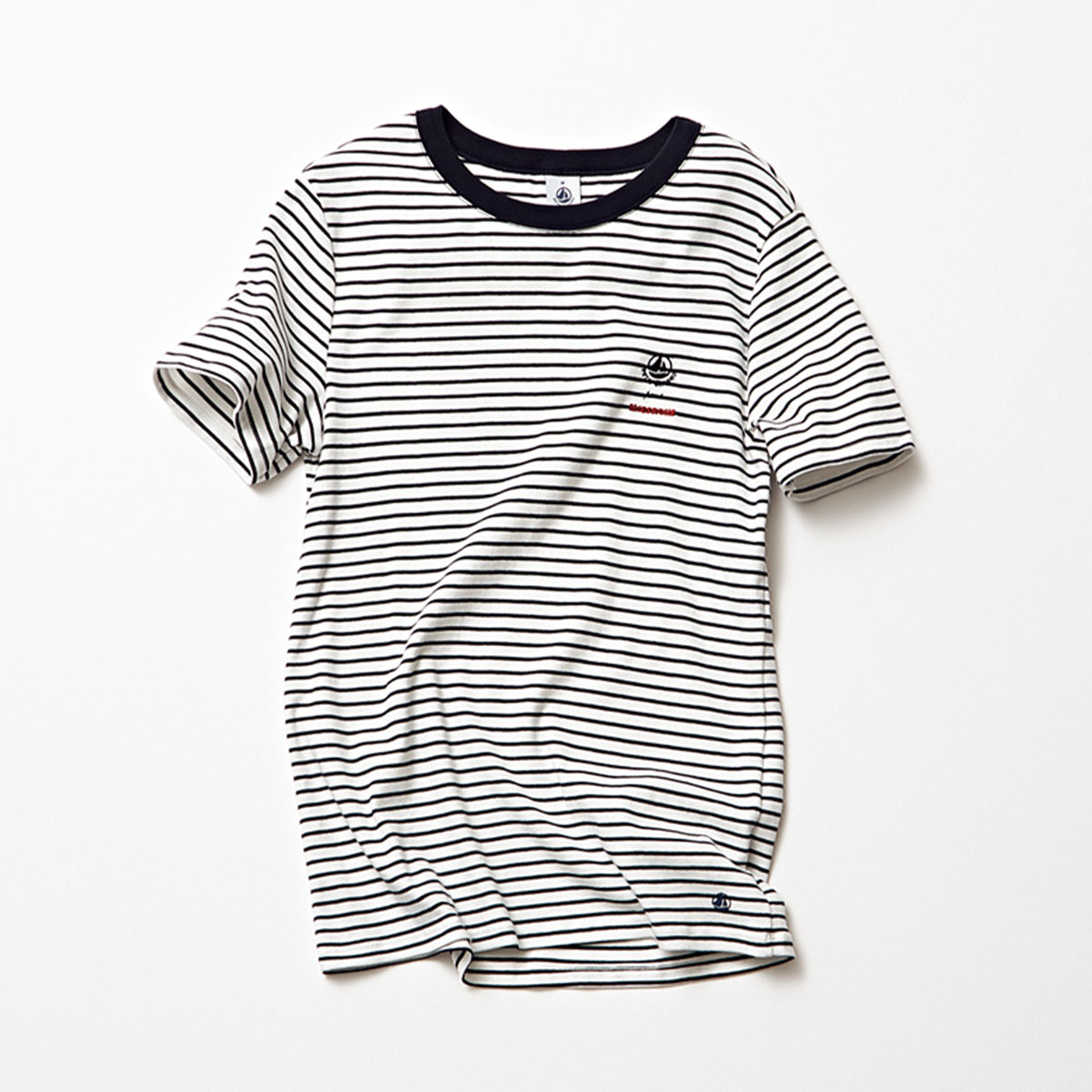 プチバトーとミースロエのコラボボーダーTシャツ