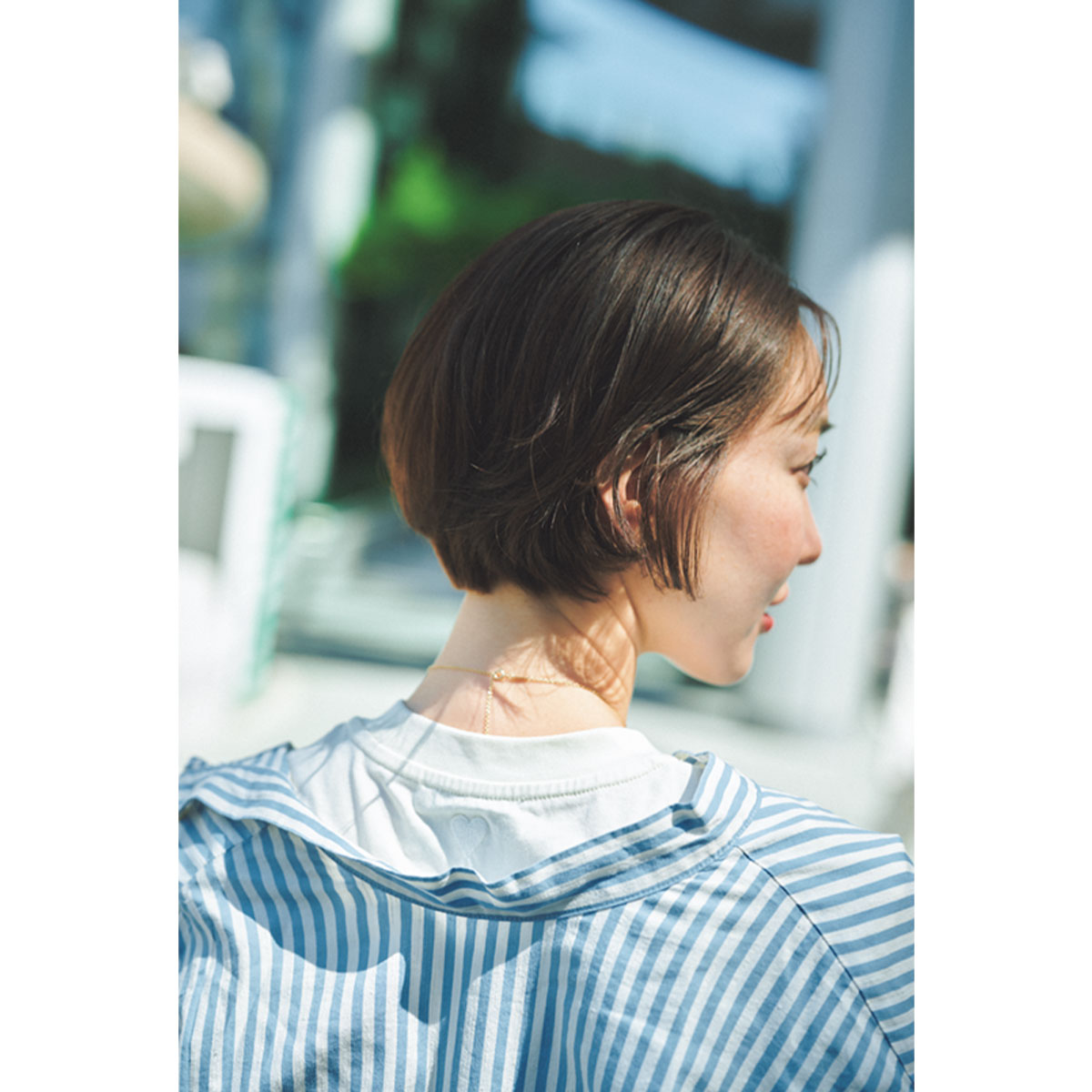 ショートヘアママのオシャレを拝見