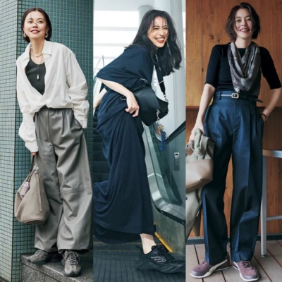 梅雨の【スニーカーコーデ7選】雨の日もキレイめ！カジュアルすぎないオシャレ