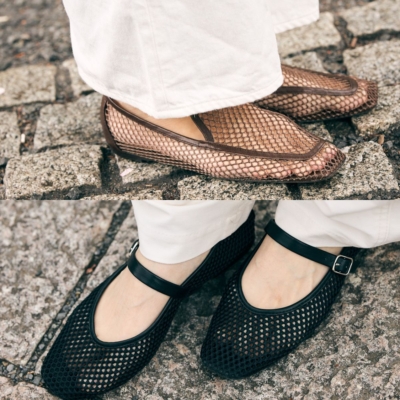 旬な“白パンツ”には【メッシュシューズ】が正解！ママたちのリアルコーデSNAP