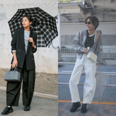 えっこれが【レインシューズ】？「梅雨」でもきれいめキープなコーデ７選