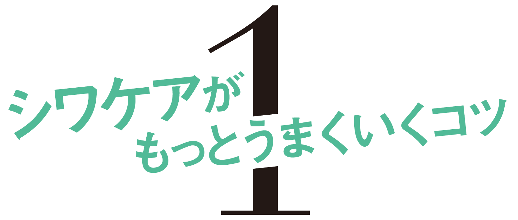 1-シワケアがもっとうまくいくコツ