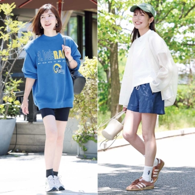 夏の【ショートパンツ】を洒落見えさせるコツ！子どもっぽくならない“小物選び”って？＜関西ママSNAP＞