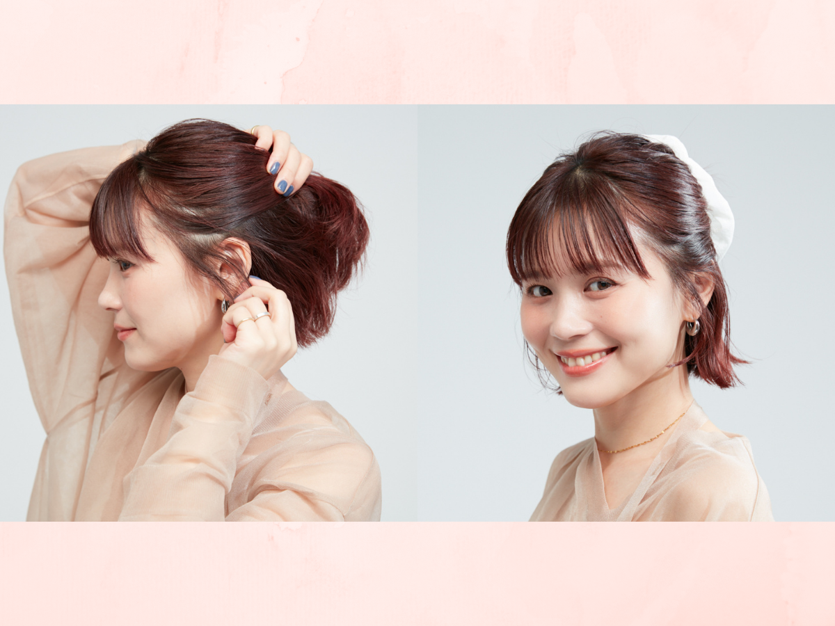 ビッグシュシュヘアアレンジ
