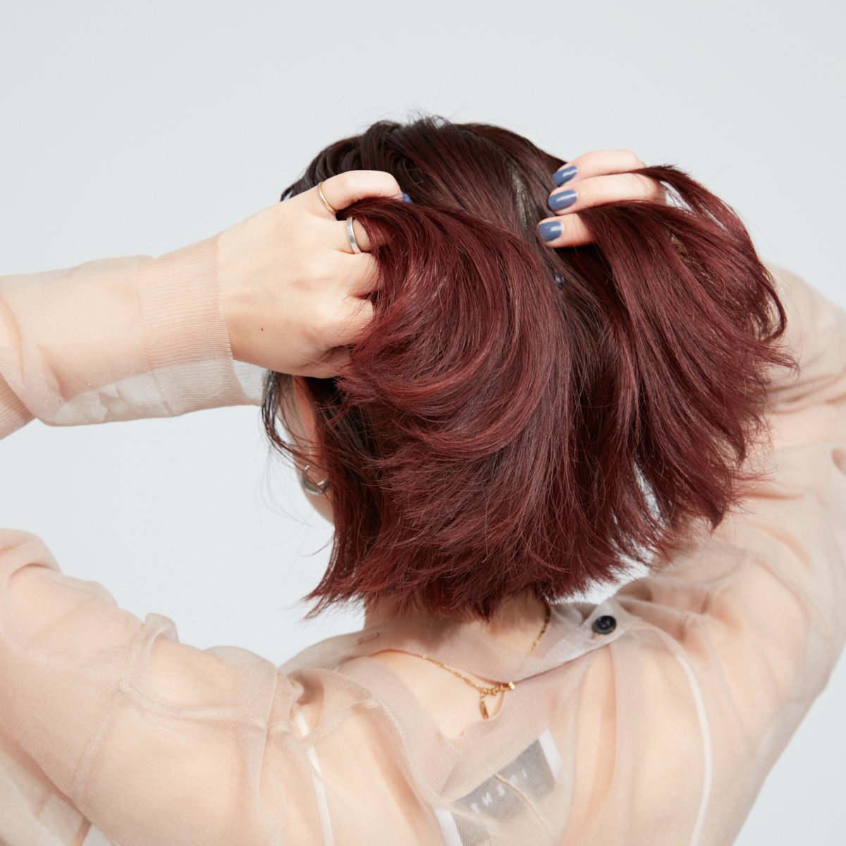 ビッグシュシュヘアアレンジの作り方