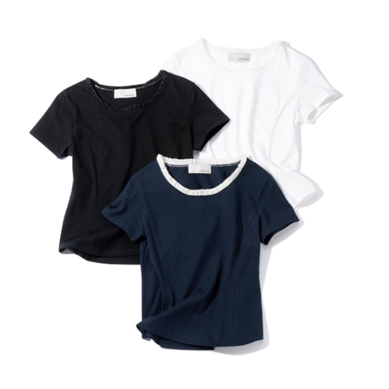 [VERSEAU]プチバブルフリルTシャツ