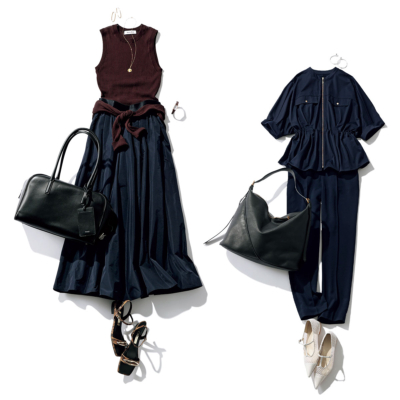【夏の送迎ネイビー服】猛暑の朝も悩まない「地味見え回避」の正解コーデ集
