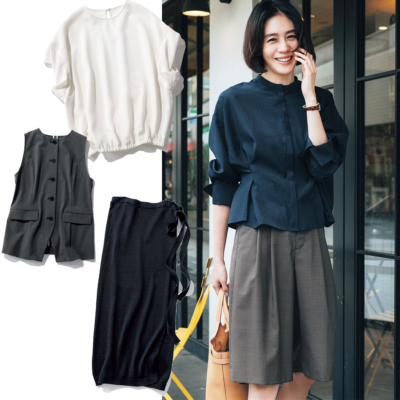 夏の“盛れない”を解決【母的コンサバ社交服】ネイビー服、ブラウス、セットアップetc.
