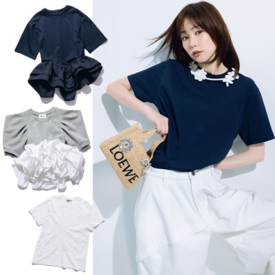今夏のママは【一軍Tシャツ】に全振り宣言！憧れメゾン、甘T…ワンツーでキマるものだけ