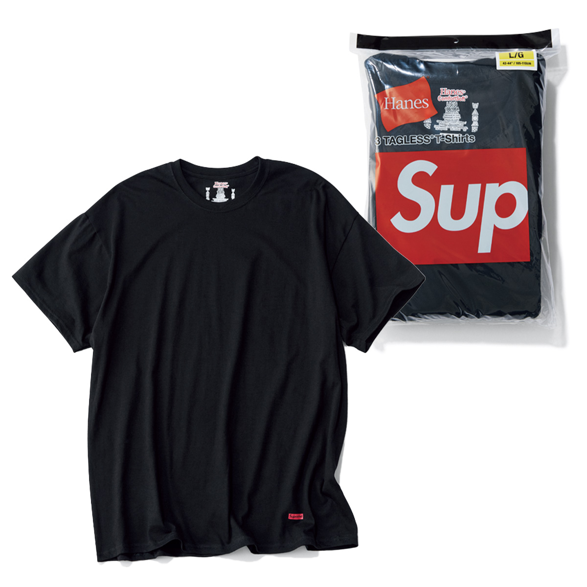 シュプリームとヘインズのコラボTシャツ