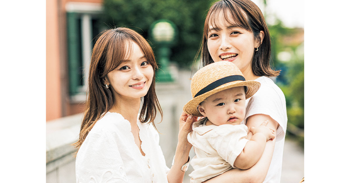 人気スタイリスト丸林広奈さんと妹さんと息子さん