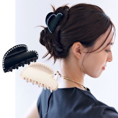 【忙しい朝のまとめ髪に】ロングもしっかりまとまる！きちんと見えする「ハートクリップ」