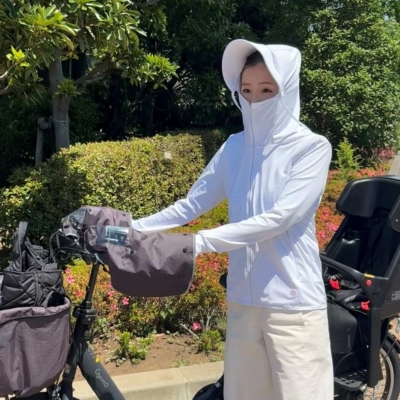 【UV対策】「絶対焼きたくない」自転車ママがたどり着いた！完全防備アイテム