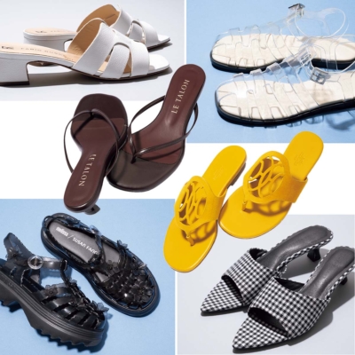 足元は更新したい！秋まで頼れる【抜け感シューズカタログ】スポサン、ミュールetc.