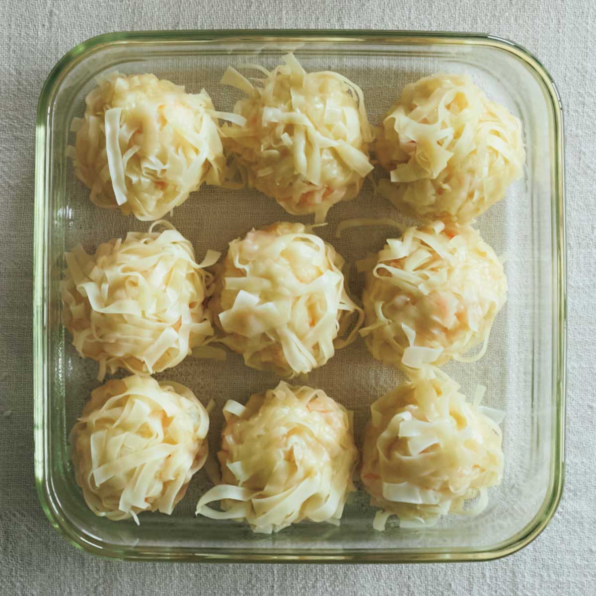 レンジで簡単にできるえびしゅうまい