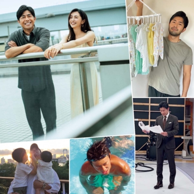 2度目の育休取得【フジテレビ榎並大二郎アナ】無精髭の夜間授乳、妻・有村実樹さんや子どもたちとのショット公開＜画像集＞