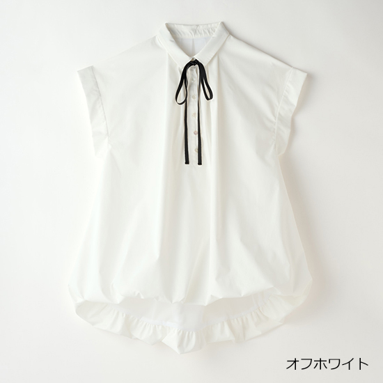 [ALEGRE]裾バルーンリボンタイブラウス