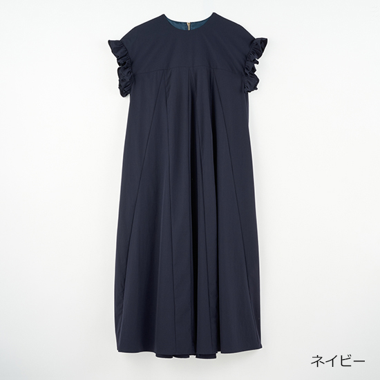 [THREE SQUARE]フリルスリーブワンピース