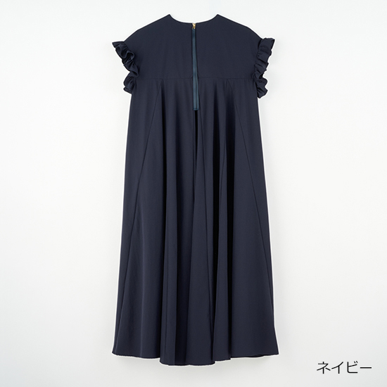 [THREE SQUARE]フリルスリーブワンピース