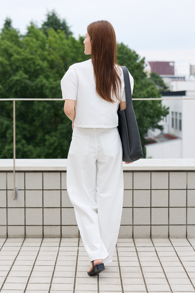 クラウドチームVERY王子咲希の[CAVORI]カスミソウトップスコーデ