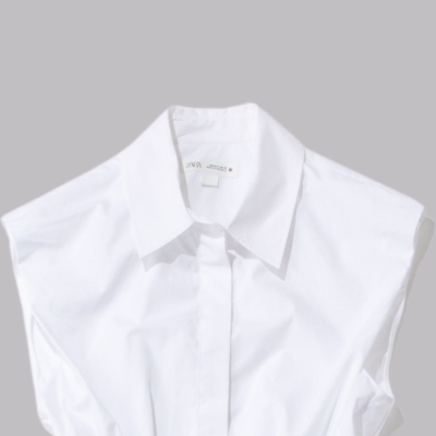 キレイめ派に！【ZARA】着痩せできる「ペプラムシャツ」はINしなくてもだらしなく見えない