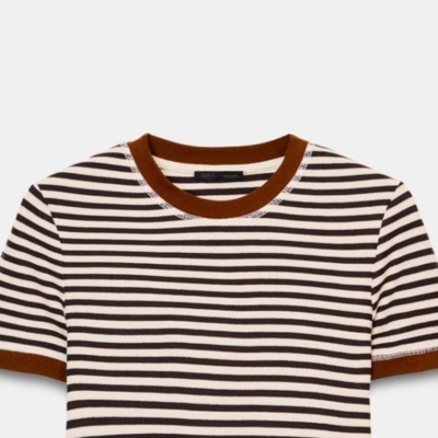 白黒じゃないのが素敵！【ZARA】の「ボーダーT」は体感気温を変えずに秋を取り入れられる